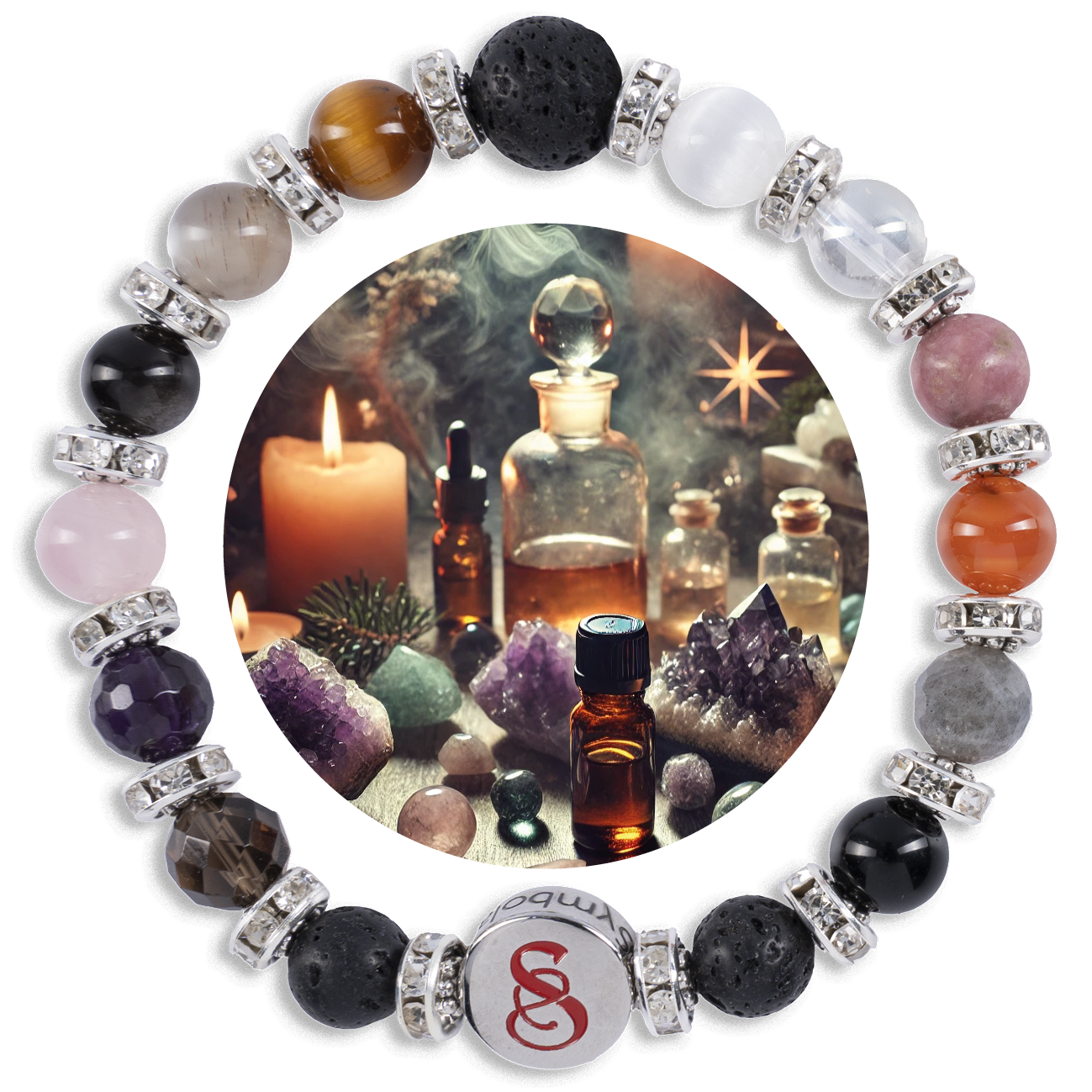 NEW! FROSTY - THE LITTLE SNOWMAN (2 versions: 8 mm and 10 mm gemstones)