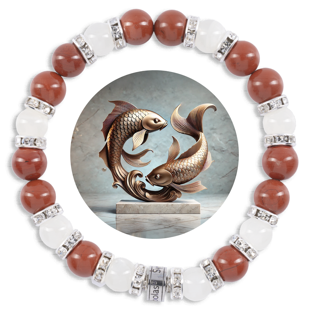 Symbolas Geburtssteine-Armband "Fische"