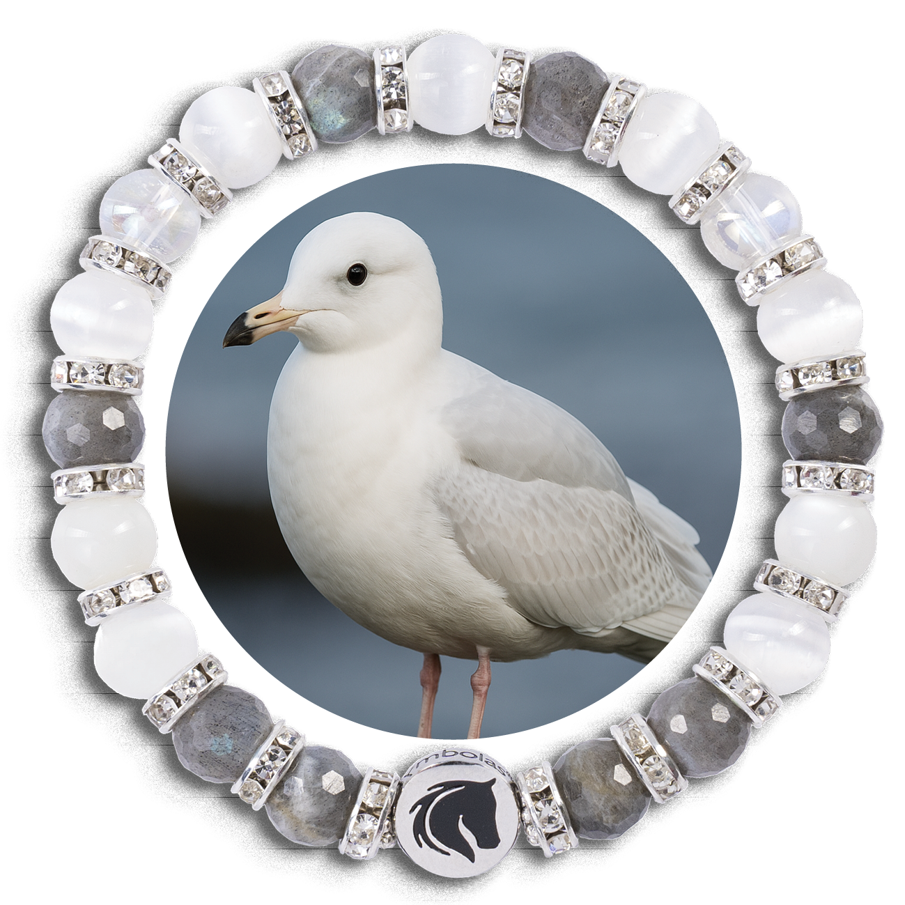 Symbolas IcelandicHorses Collection<br><strong>"Icelandic Gull"</strong><br>Clarity, Serene Endurance, Clear Vision