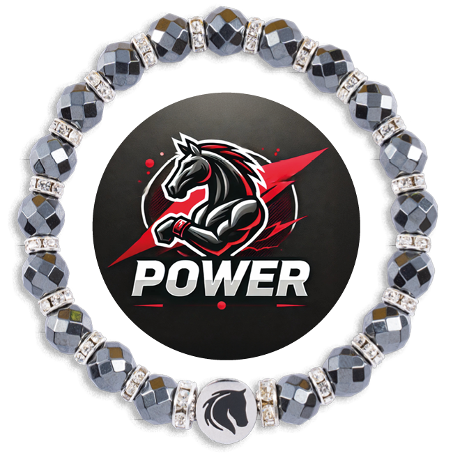 Symbolas Power-Armband<br><strong>"POWER"</strong><br>Energie und Stärke für jede Herausforderung