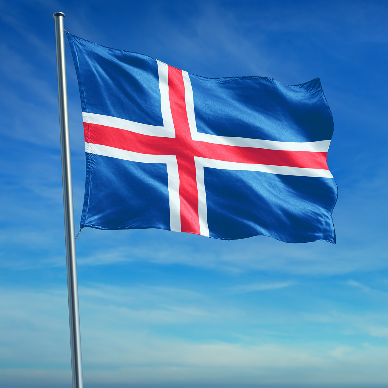 It's Me Themes Fragrance-carrier Bracelet "ICELANDIC FLAG"
