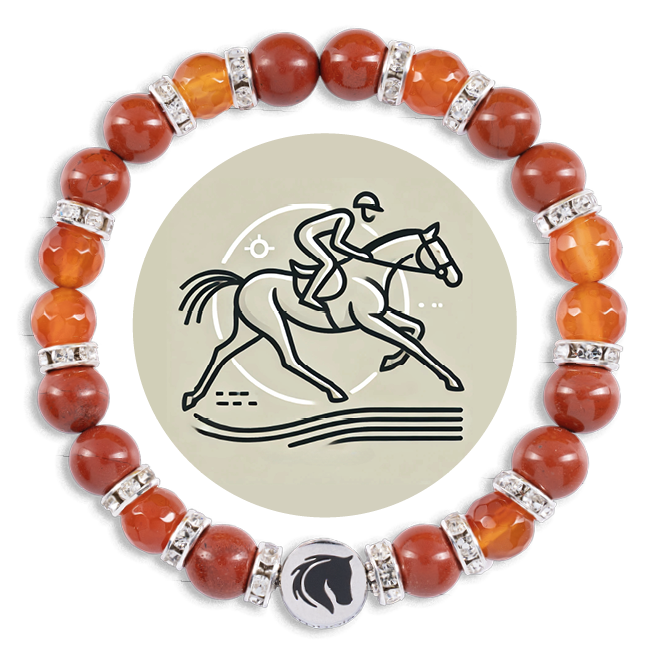 Symbolas® "RiderRealms"-Bracelet<br><strong>"ENDURANCE RIDING"</strong><br>Stamina, Partnership, and Mental Strength