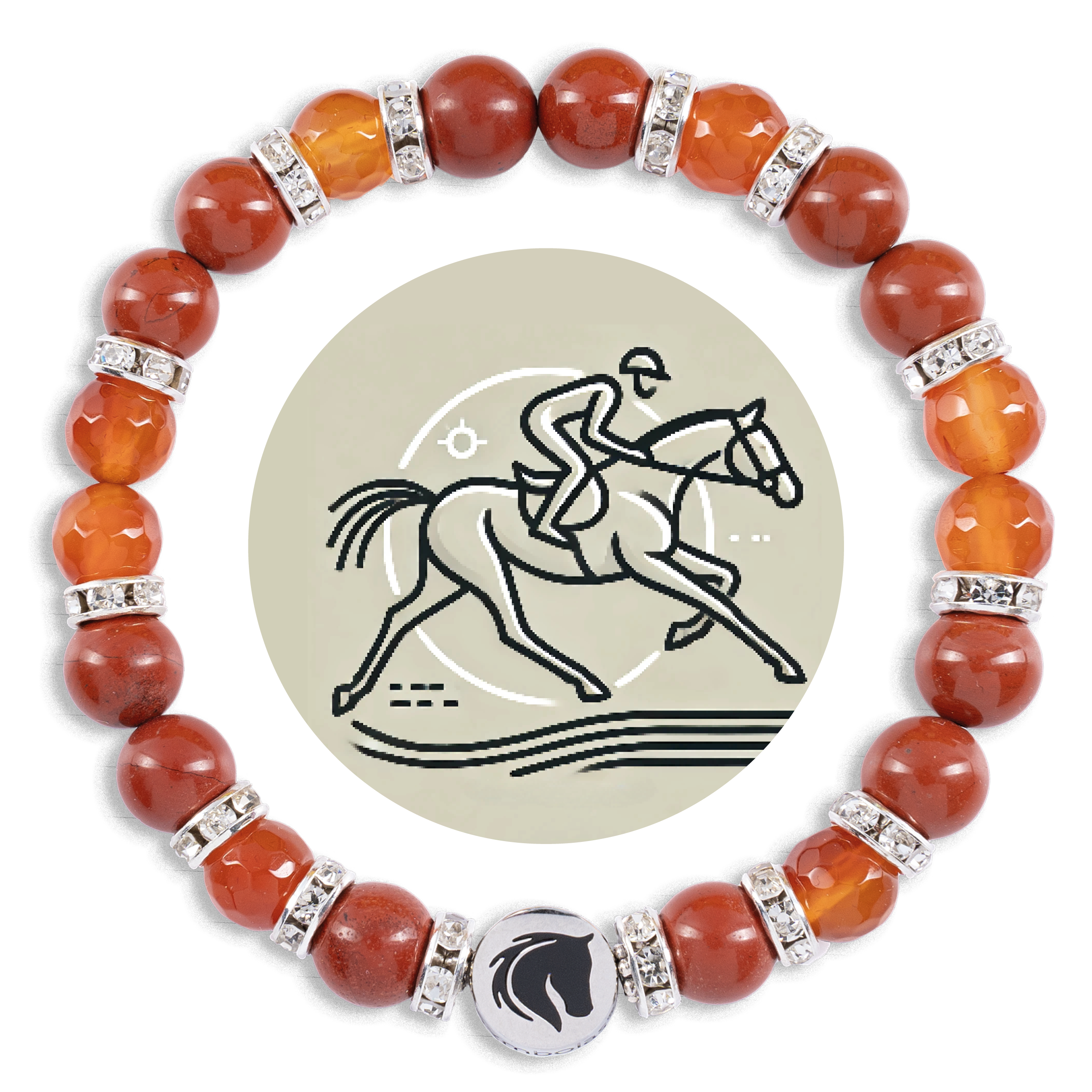Symbolas® "RiderRealms"-Bracelet<br><strong>"ENDURANCE RIDING"</strong><br>Stamina, Partnership, and Mental Strength