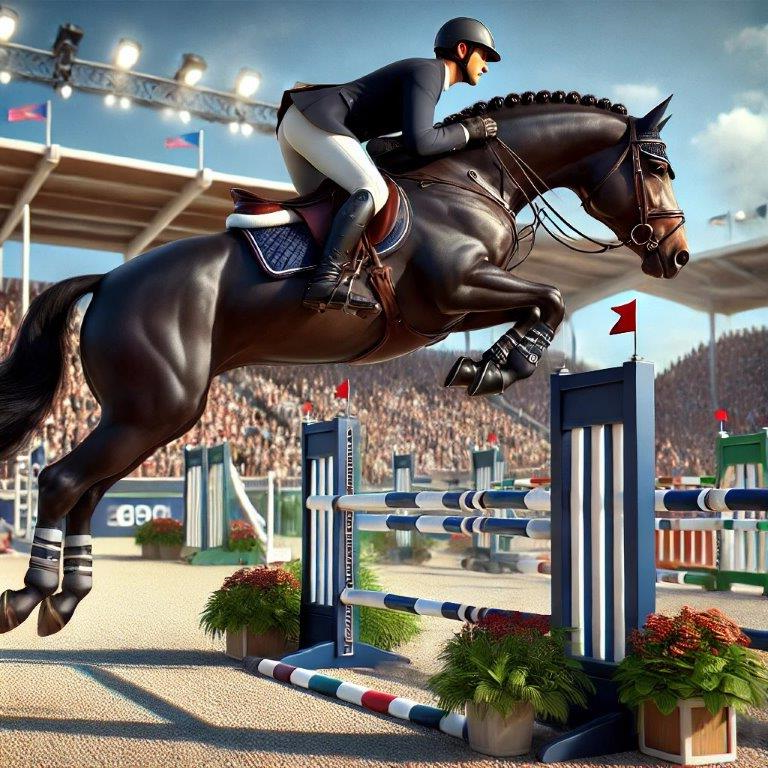 Symbolas® "RiderRealms"-Bracelet<br><strong>"SHOW JUMPING"</strong><br>Courage, Speed, and Precision