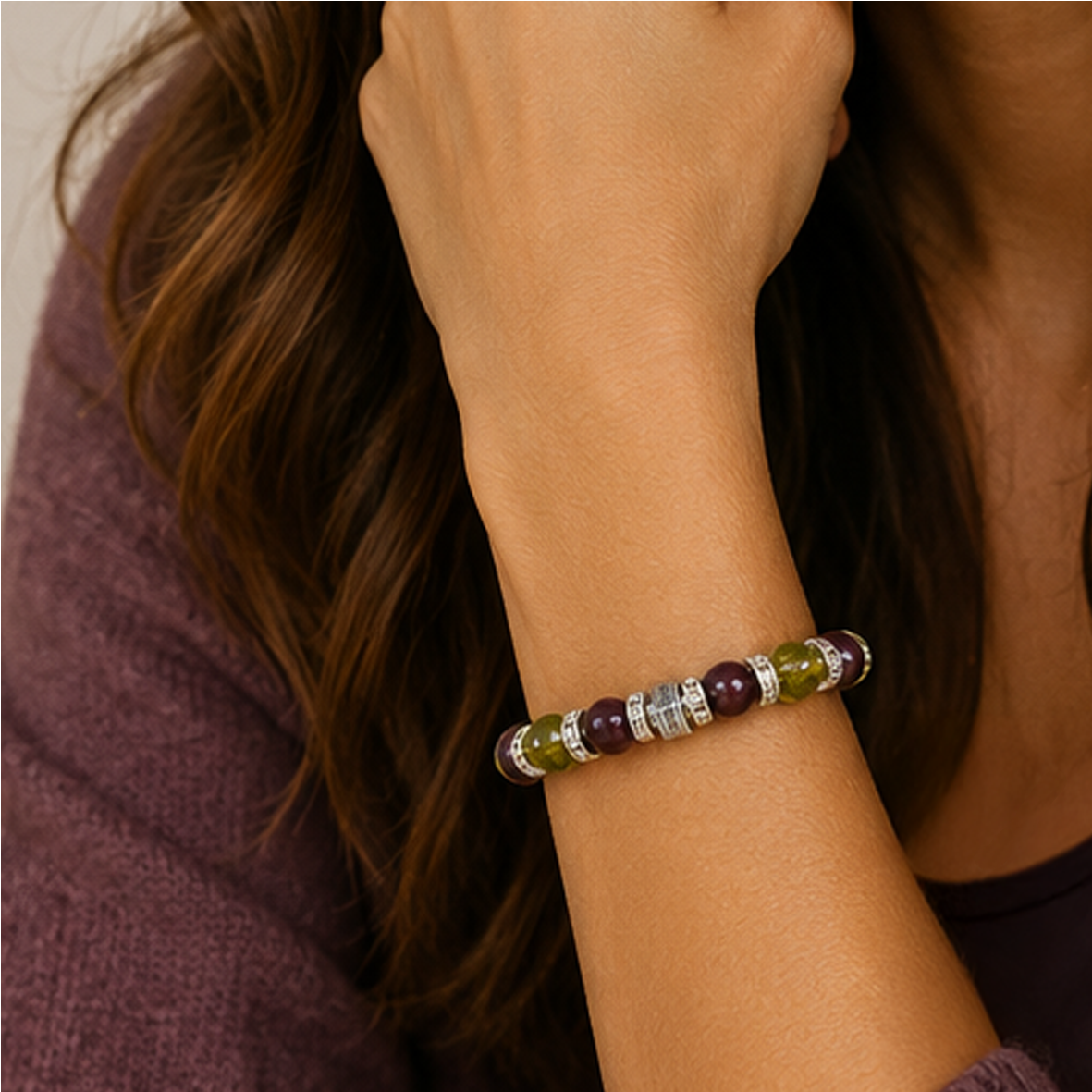 Symbolas Geburtssteine-Armband "Widder"