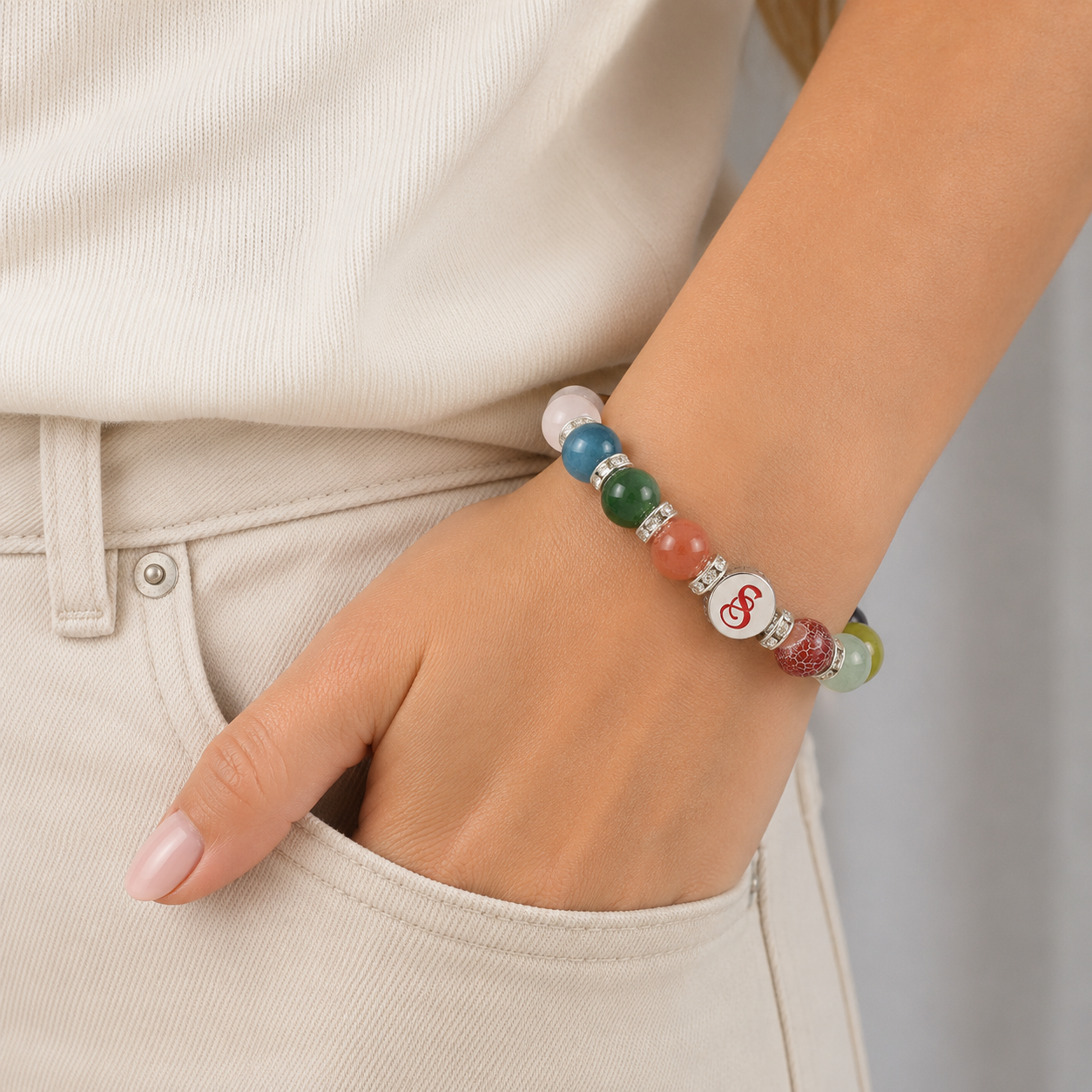Symbolas Glückssteine Armband "BODYGUARD-All IN"