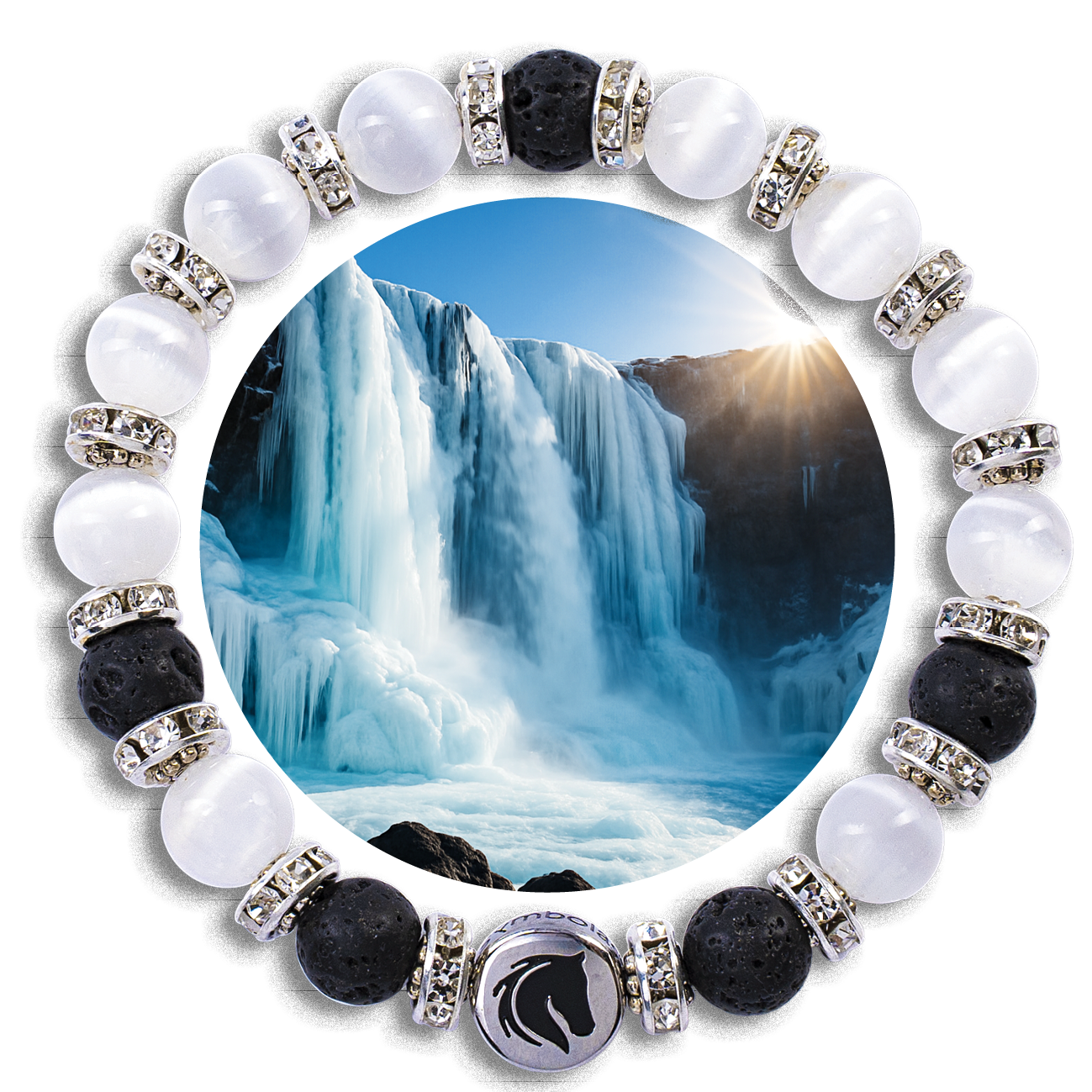 Symbolas IslandPferde Kollektion<br><strong>"Frozen Waterfall"</strong><br>Stille Kraft