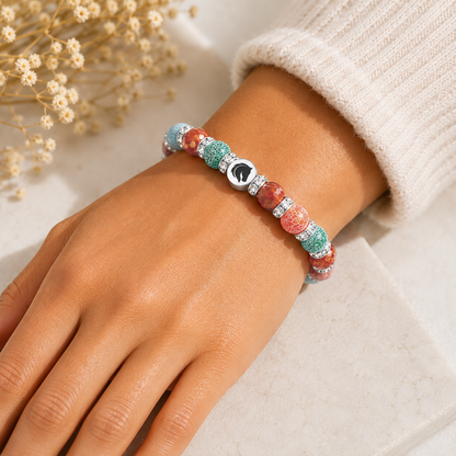 Symbolas® Birthstone Bracelet<br><strong>PISCES</strong><br>Compassion, Empathy, Deep Emotional Sensitivity