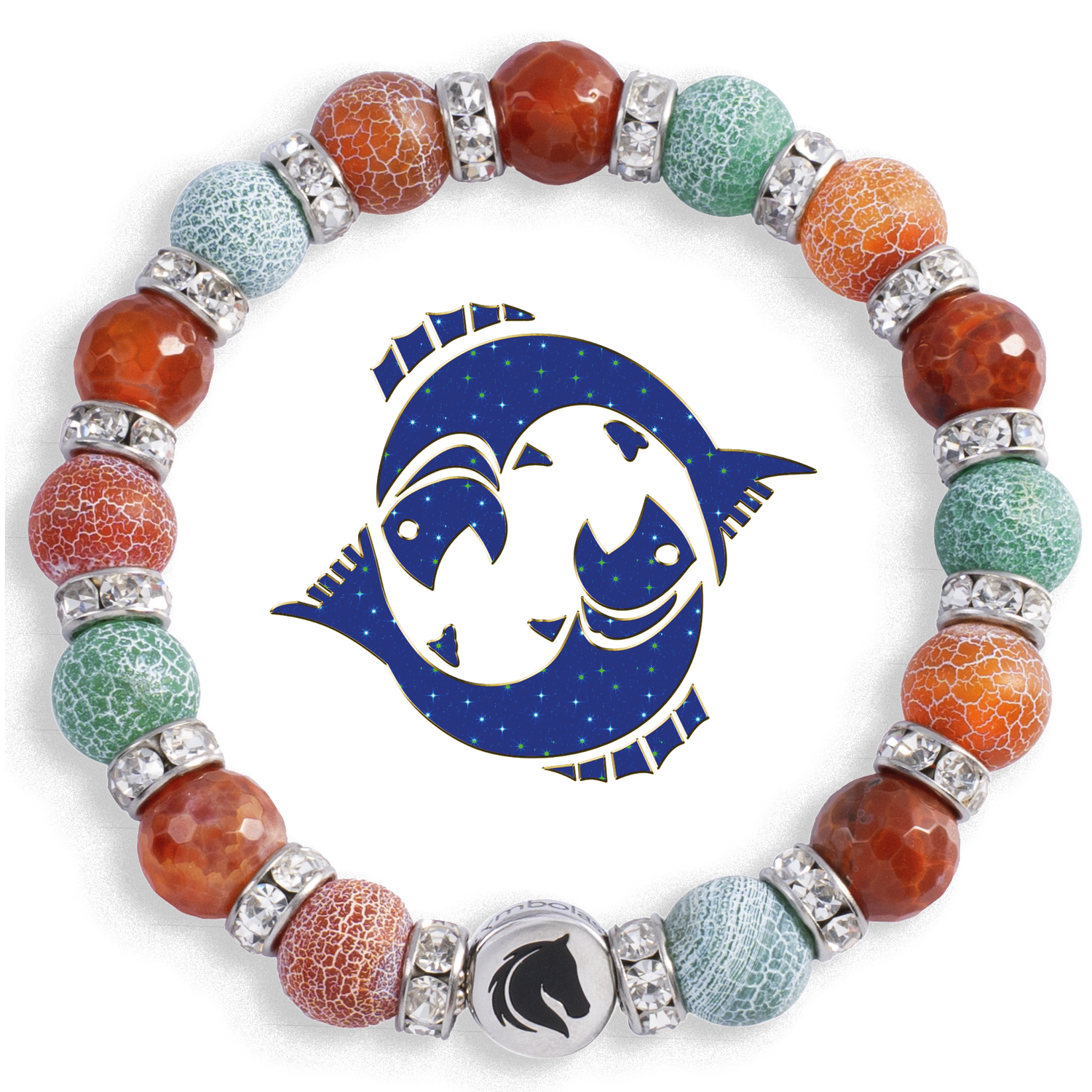 Symbolas® Birthstone Bracelet<br><strong>PISCES</strong><br>Compassion, Empathy, Deep Emotional Sensitivity