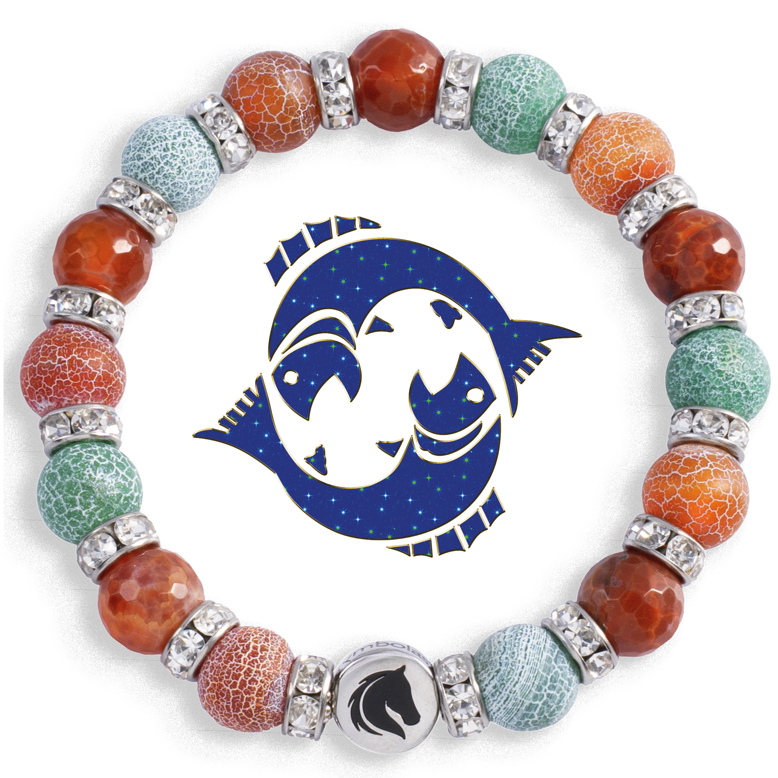 Symbolas® Birthstone Bracelet<br><strong>PISCES</strong><br>Compassion, Empathy, Deep Emotional Sensitivity