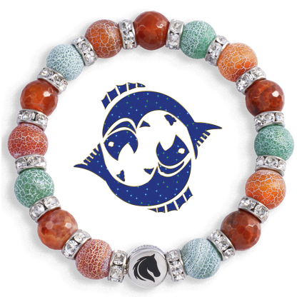Symbolas® Birthstone Bracelet<br><strong>PISCES</strong><br>Compassion, Empathy, Deep Emotional Sensitivity