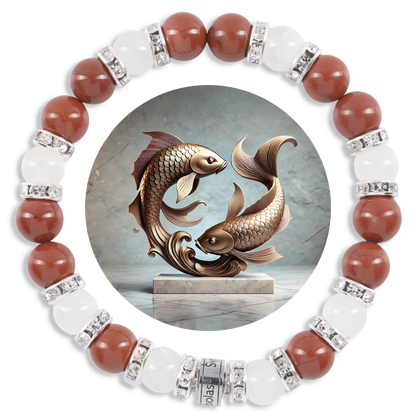 Symbolas Geburtssteine-Armband "Fische"