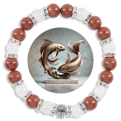 Symbolas Geburtssteine-Armband "Fische"
