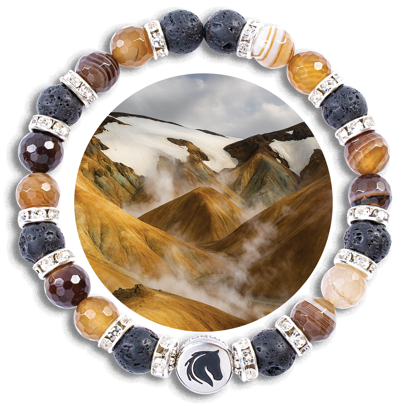 Symbolas IslandPferde Kollektion<br><strong>"Hveradalir"</strong><br>Wandel & Standfestigkeit verbinden