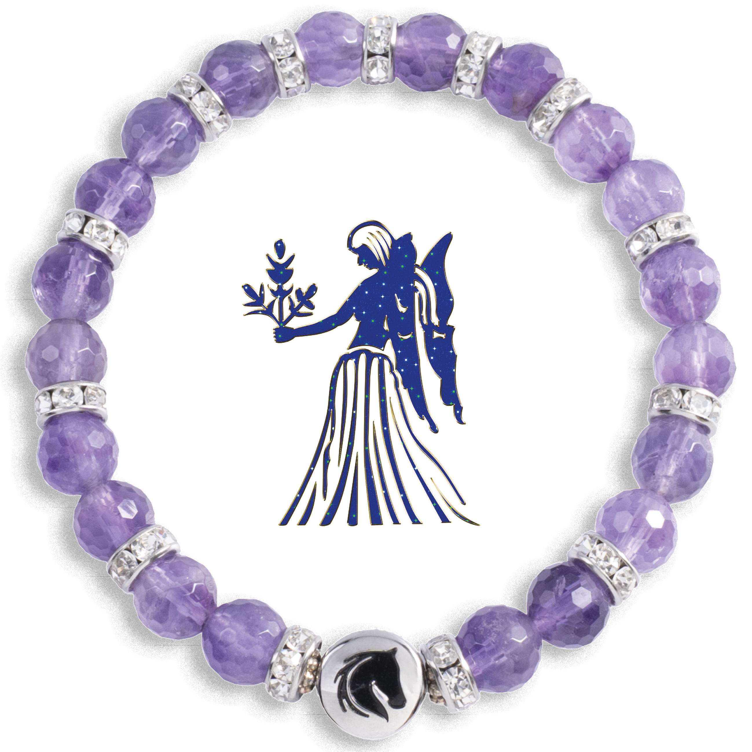 Symbolas Glückssteine Armband Jungfrau