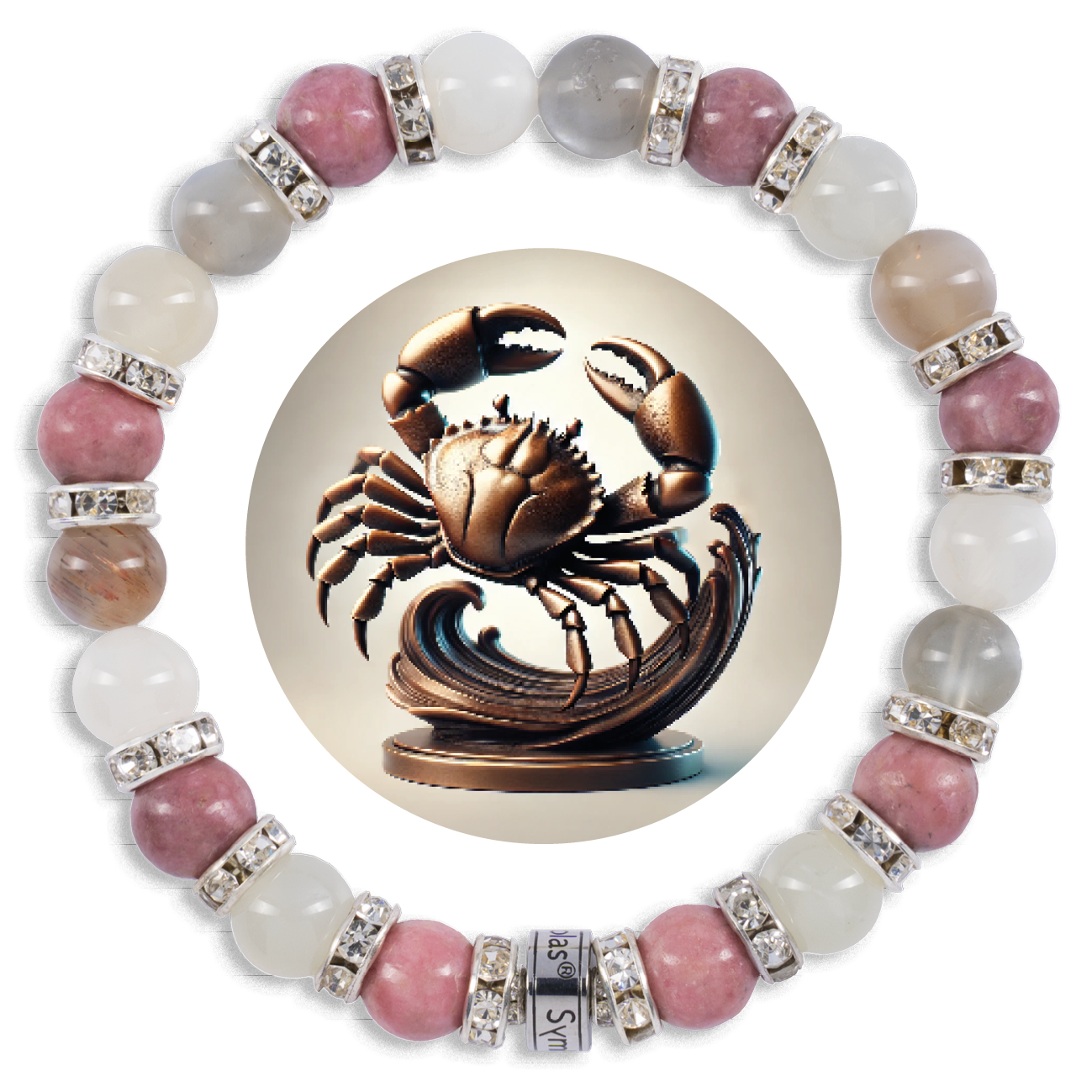 Symbolas Geburtssteine-Armband "Krebs"