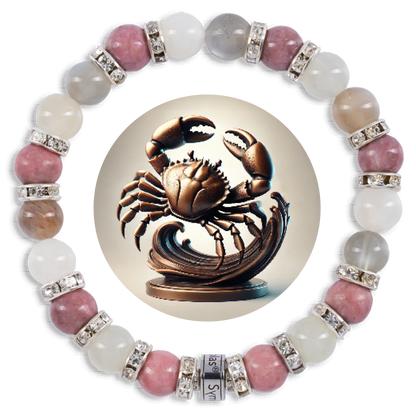 Symbolas Geburtssteine-Armband "Krebs"