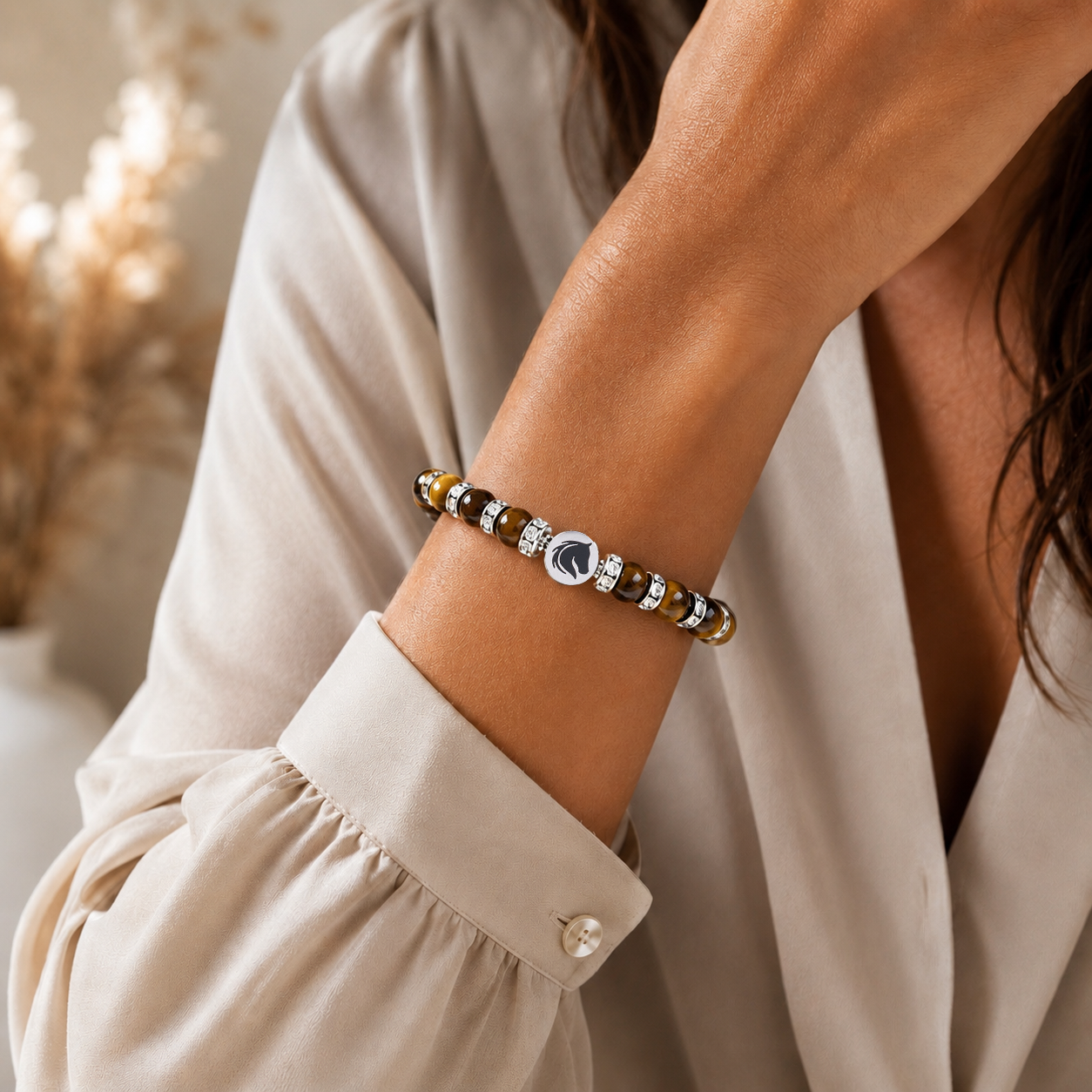Symbolas® Birthstone Bracelet<br><strong>PISCES</strong><br>Compassion, Empathy, Deep Emotional Sensitivity