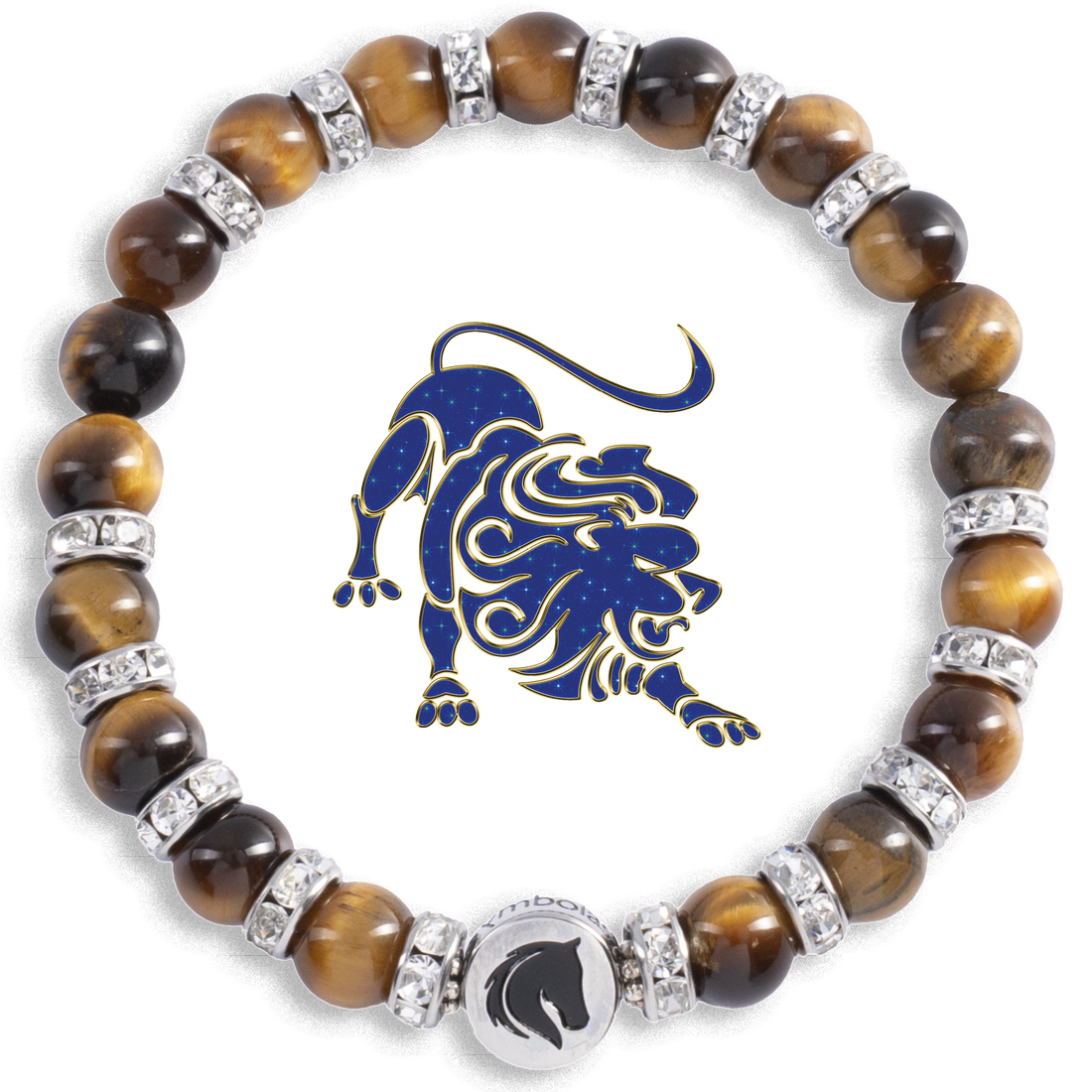 Symbolas Glückssteine Armband Löwe