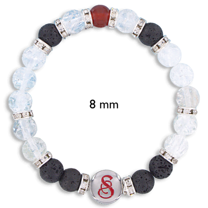 NEW!     FROSTY - THE LITTLE SNOWMAN (2 versions: 8 mm and 10 mm gemstones)