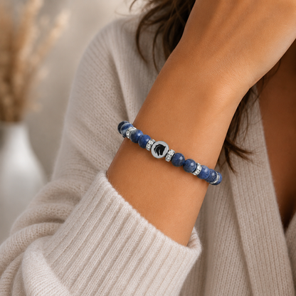 Symbolas® Birthstone Bracelet<br><strong>PISCES</strong><br>Compassion, Empathy, Deep Emotional Sensitivity