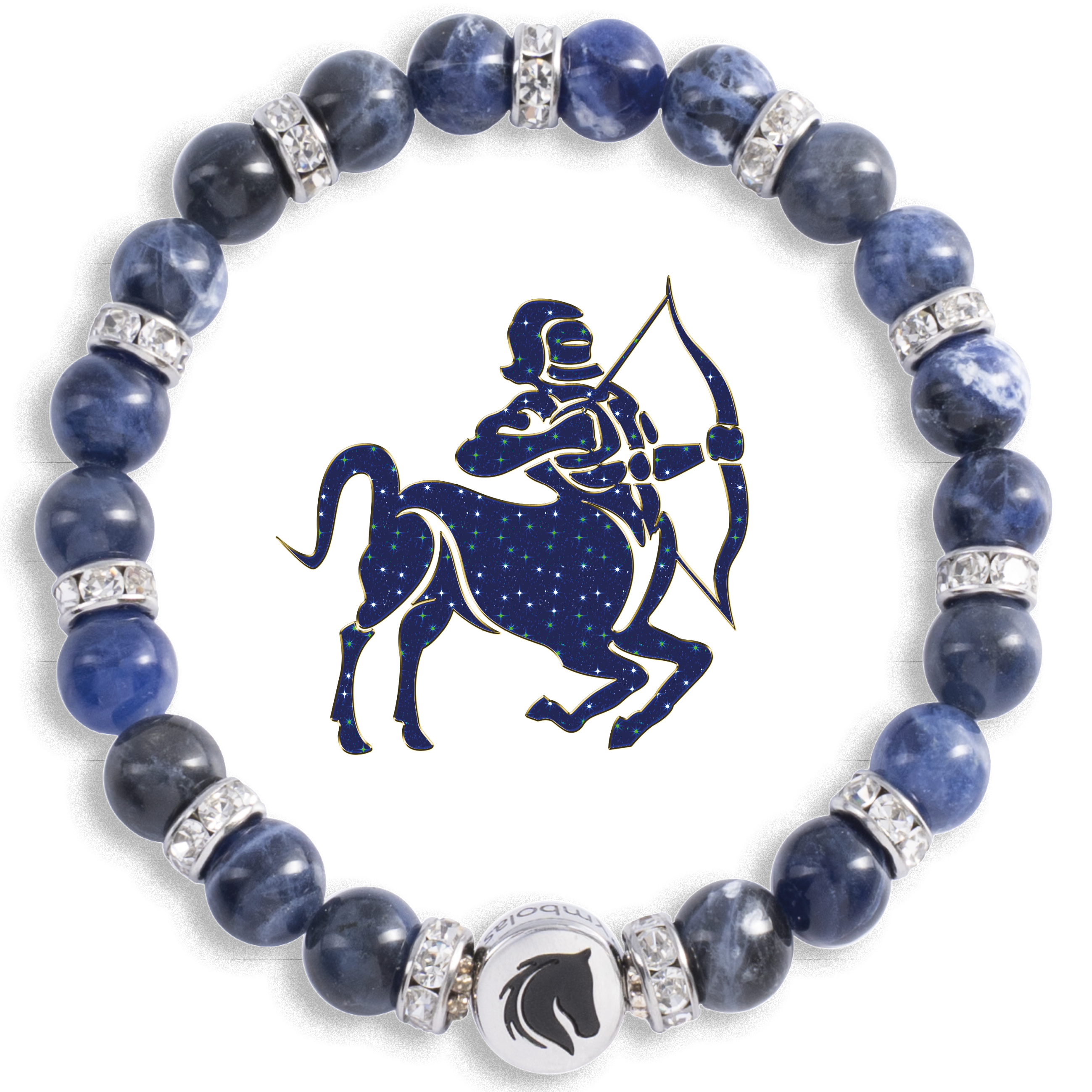 Symbolas® Birthstone Bracelet<br><strong>PISCES</strong><br>Compassion, Empathy, Deep Emotional Sensitivity