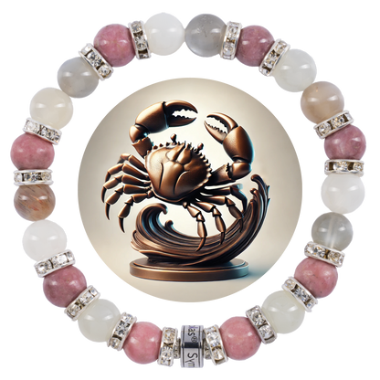 Symbolas Geburtssteine-Armband "Krebs"