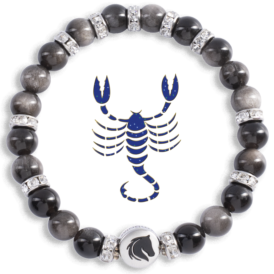 Symbolas Glückssteine Armband Skorpion