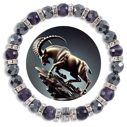 Symbolas Geburtssteine-Armband "Steinbock"