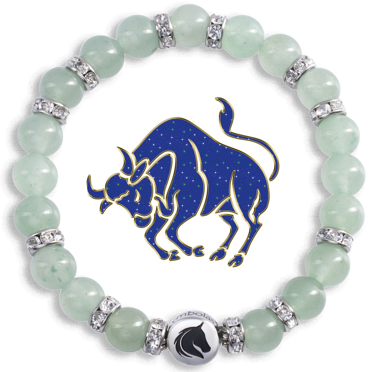 Symbolas Glückssteine Armband Stier