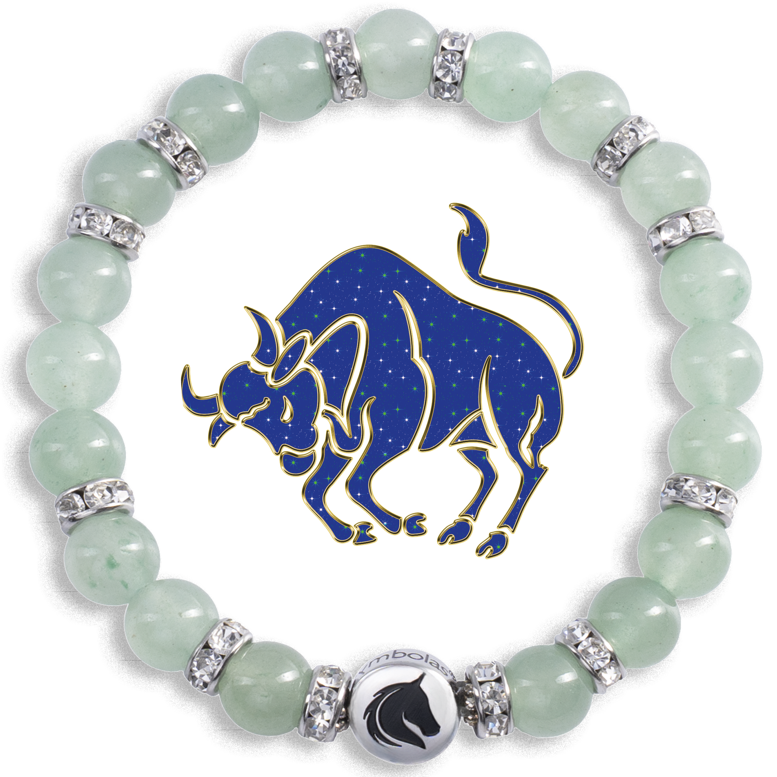 Symbolas Glückssteine Armband Stier