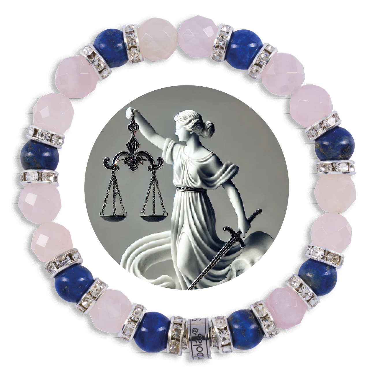 Symbolas Geburtssteine-Armband "Waage"