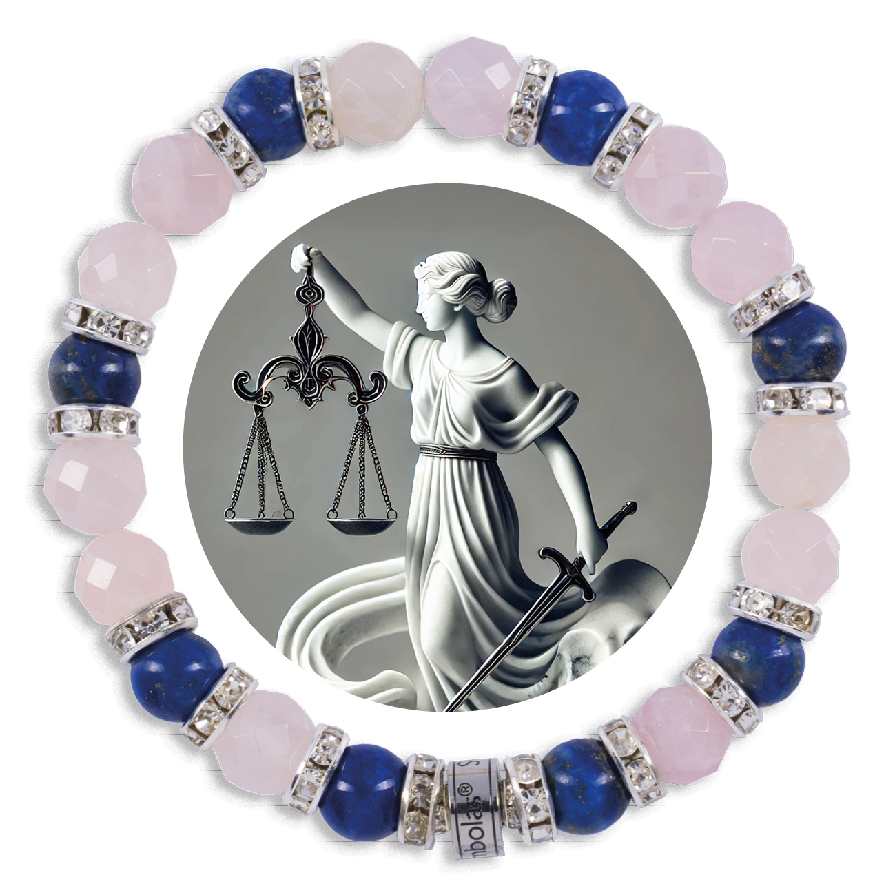 Symbolas Geburtssteine-Armband "Waage"