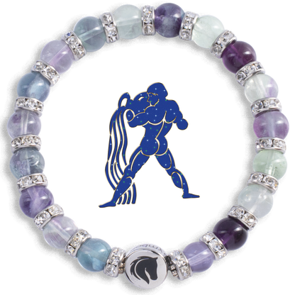 Symbolas® Birthstone Bracelet<br><strong>PISCES</strong><br>Compassion, Empathy, Deep Emotional Sensitivity