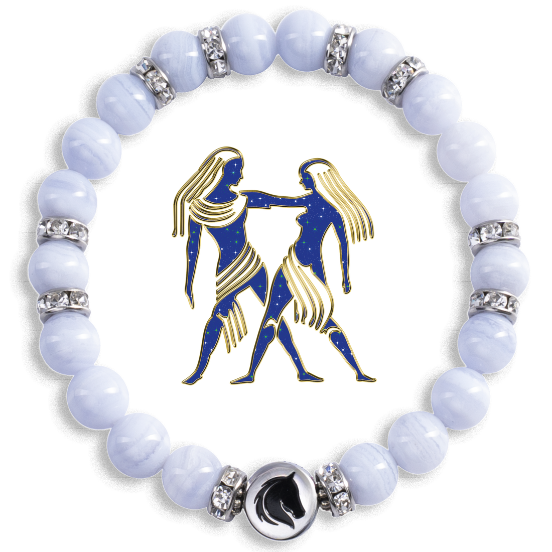 Symbolas Glückssteine Armband Zwilling