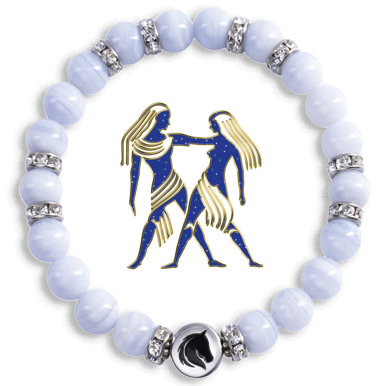 Symbolas Glückssteine Armband Zwilling