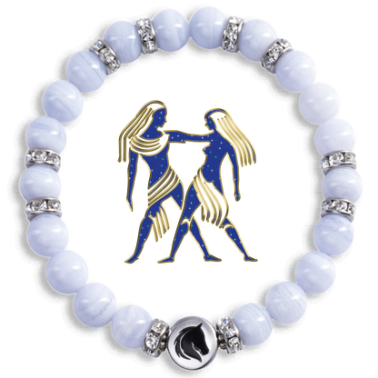 Symbolas Glückssteine Armband Zwilling